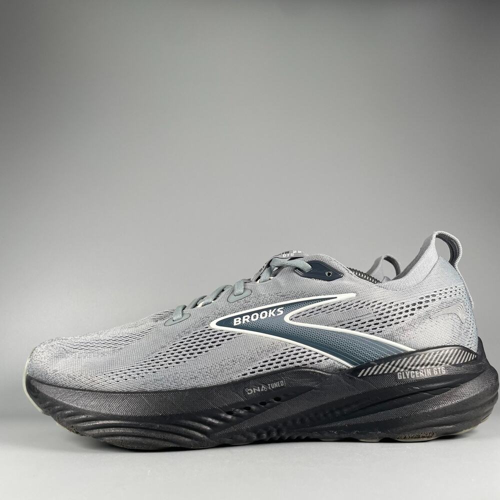 Brooks Glycerin GTS 22 Men's Size 12.5 Gray Running Shoe Athletic Sneaker Casual